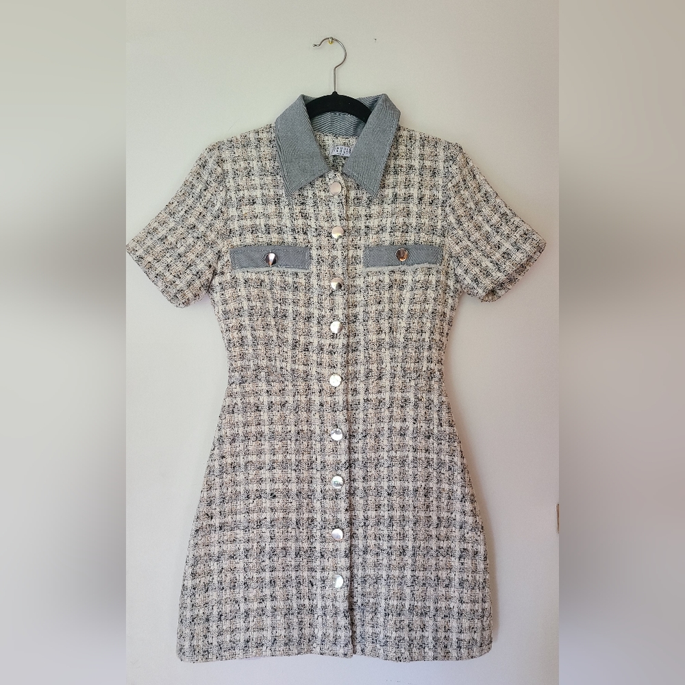 Claudie Pierlot Tweed Mini Dress size S